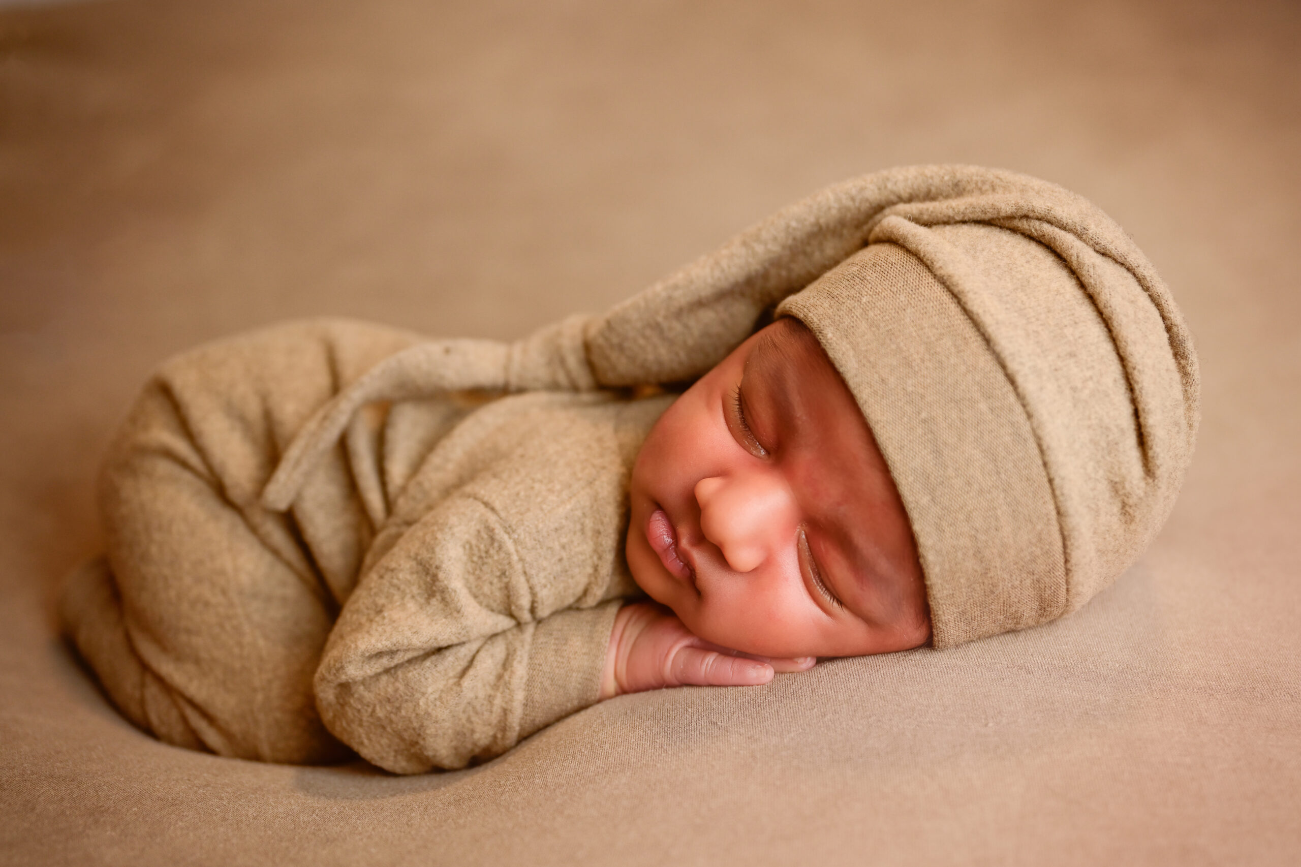 newborn baby sleeping during Kitsap session